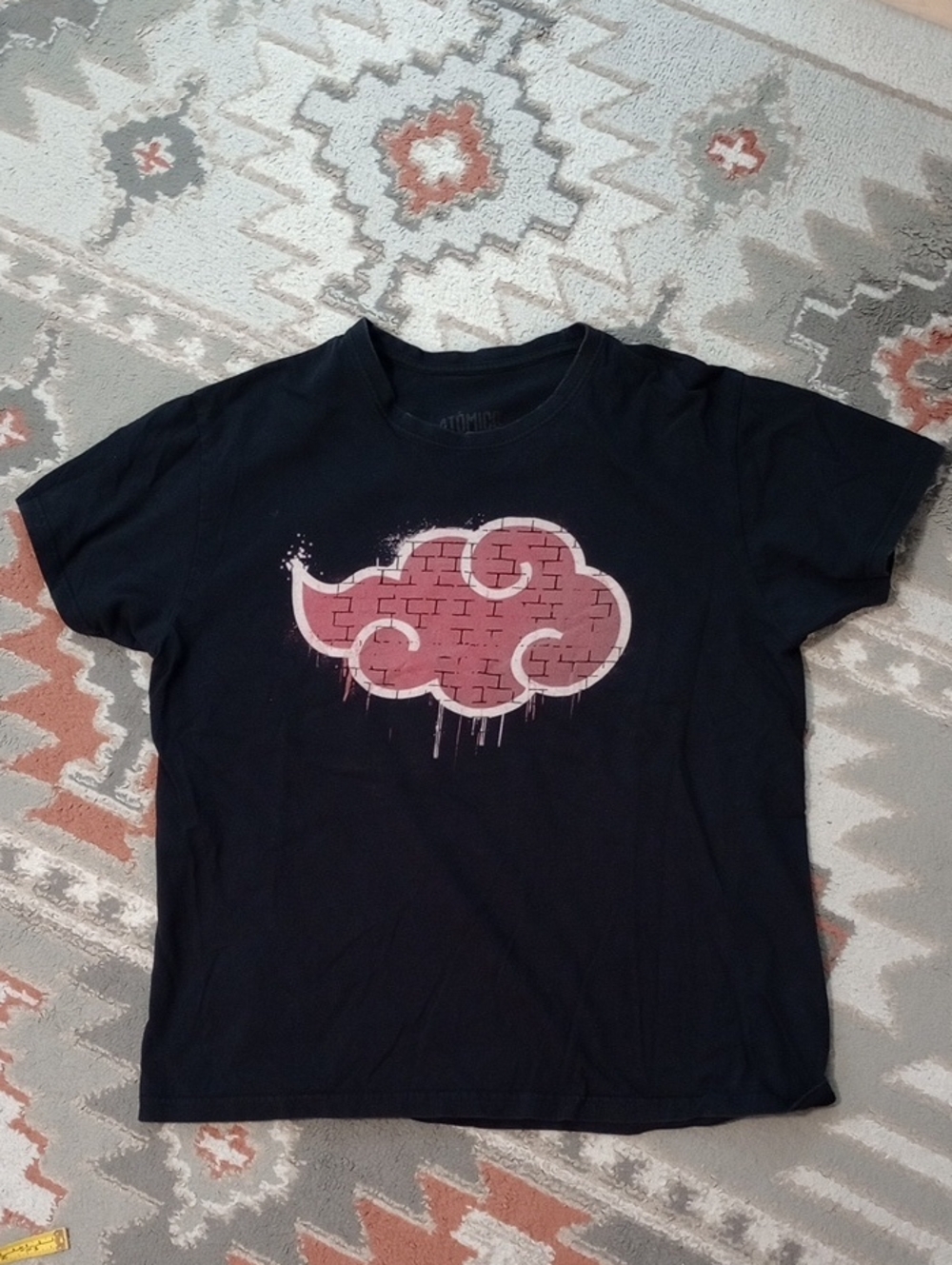 Atomico Graphic T-Shirt with Pink Brick Cloud Design